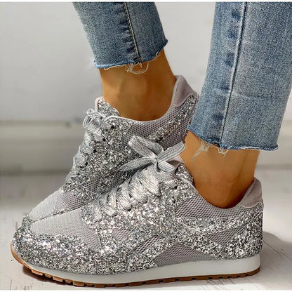 Glitzer Sportschuhe Damen mit Pailletten - IdealeKleiden