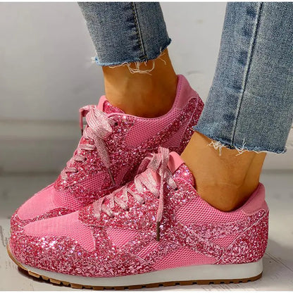 Glitzer Sportschuhe Damen mit Pailletten
