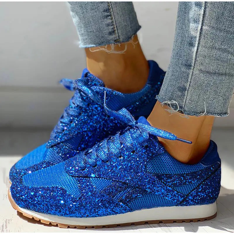 Glitzer Sportschuhe Damen mit Pailletten