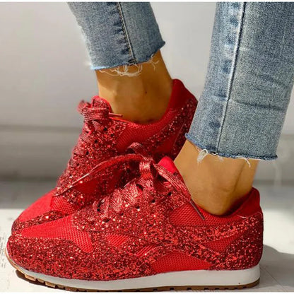 Glitzer Sportschuhe Damen mit Pailletten
