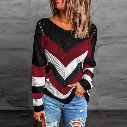 Stylischer Streifenpullover Modern Design