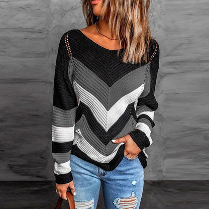 Stylischer Streifenpullover Modern Design