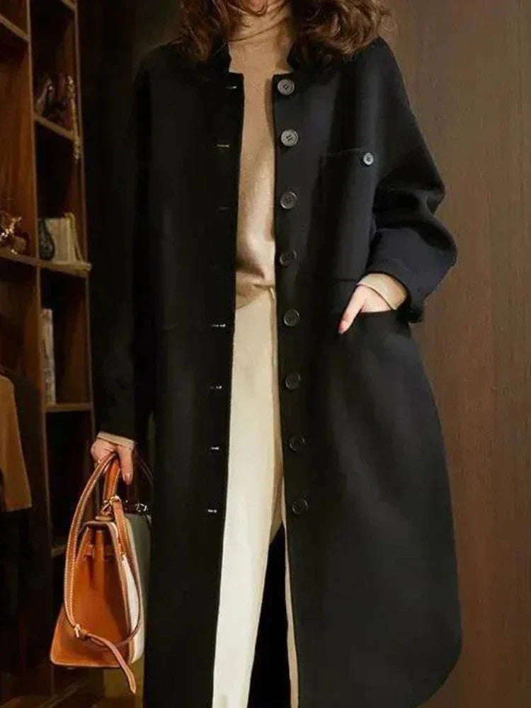 Herbstmantel Klassisch Elegant Damen - IdealeKleiden