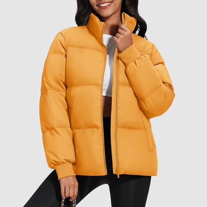 Kurze Daunenjacke Mit Stehkragen Damen