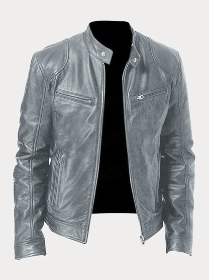 Modische Damen Lederjacke Biker Style