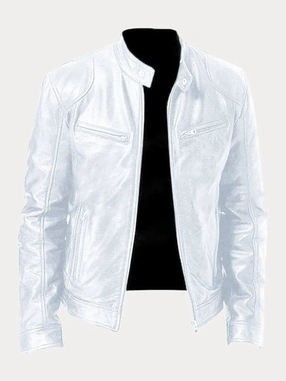 Modische Damen Lederjacke Biker Style