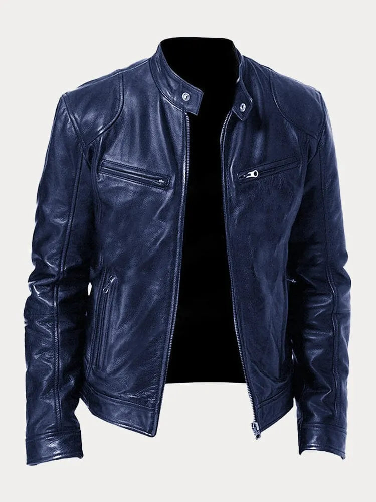 Modische Damen Lederjacke Biker Style
