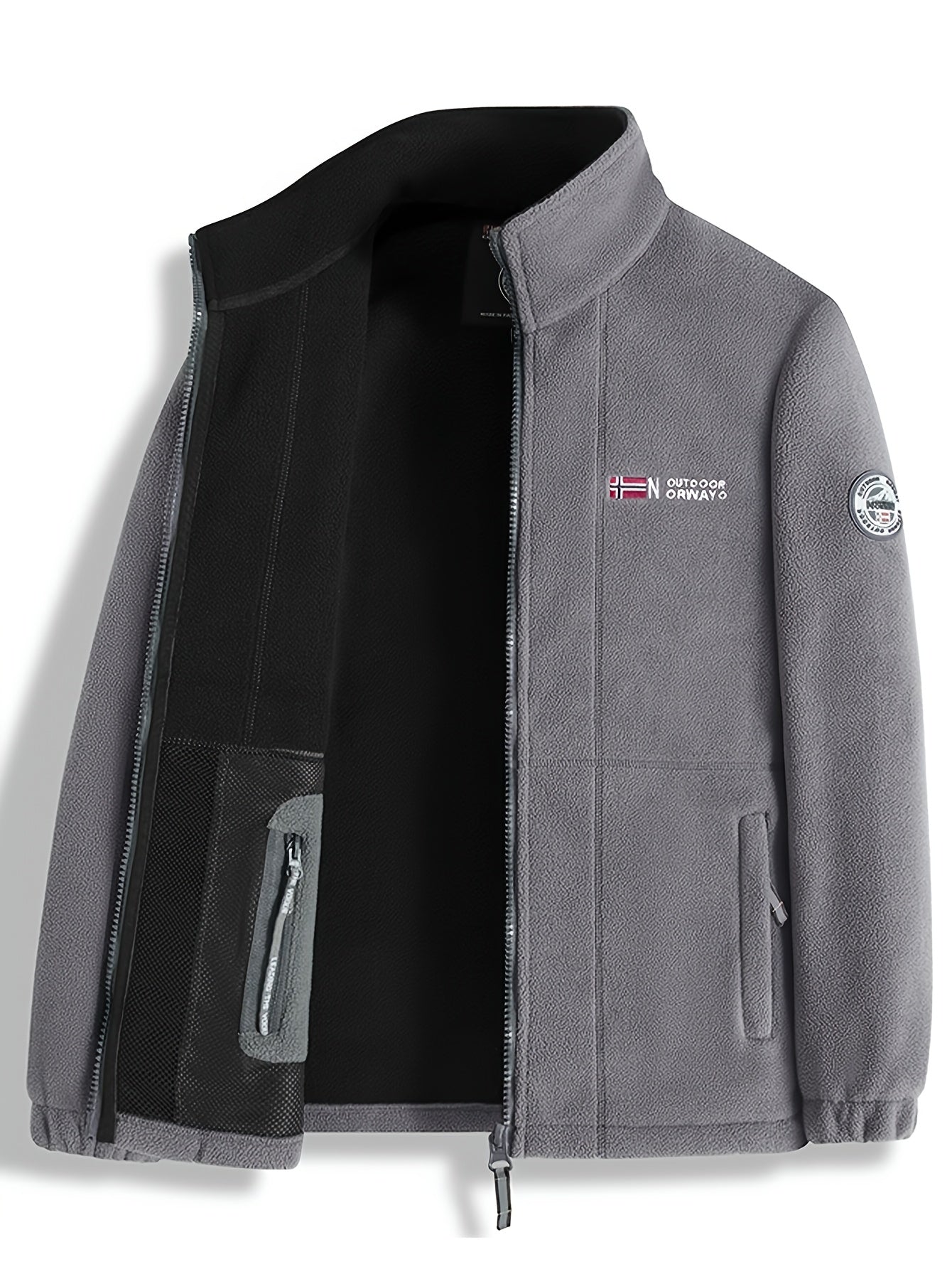 Herren Winterjacke Warm Isoliert Reißverschluss