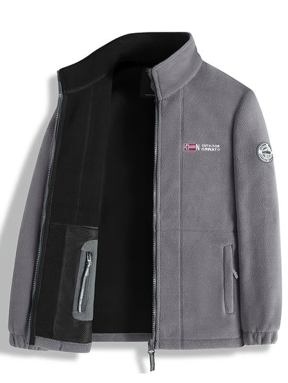 Herren Winterjacke Warm Isoliert Reißverschluss