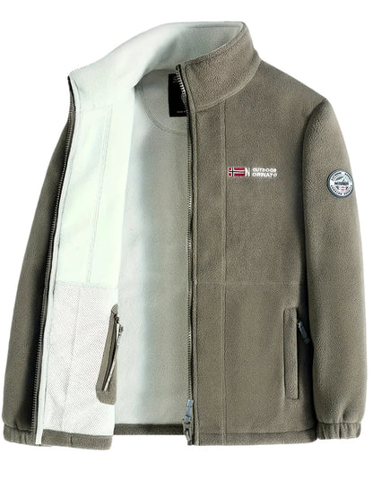 Herren Winterjacke Warm Isoliert Reißverschluss