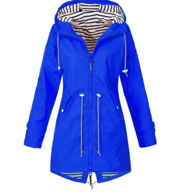 Mittellange Kapuzenjacke Damen Leicht atmungsaktiv