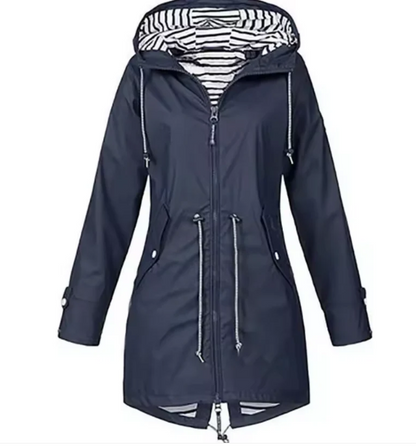 Mittellange Kapuzenjacke Damen Leicht atmungsaktiv