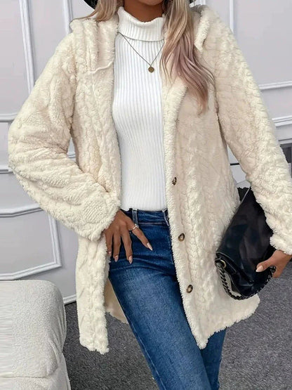 Wintermantel Übergröße Fleece Jacke Warm - IdealeKleiden