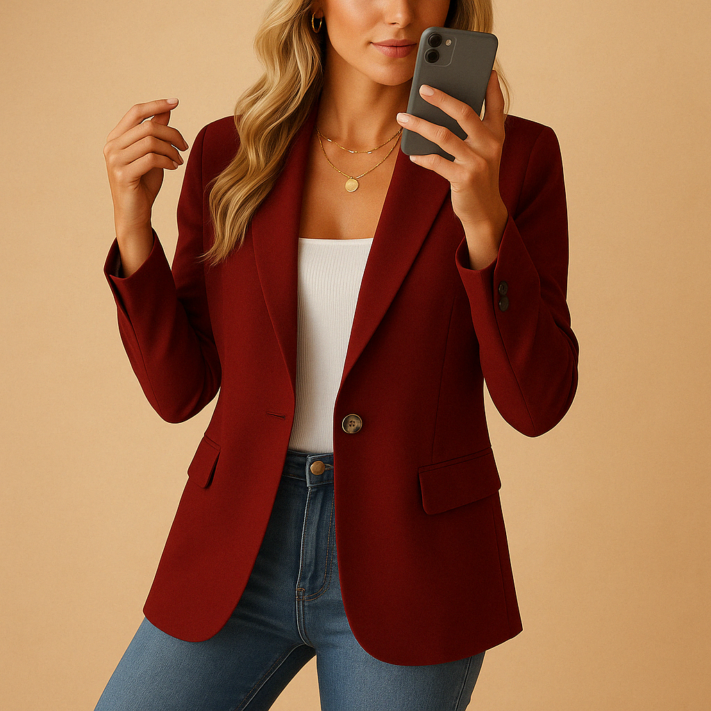 Damen Slim Fit Blazer - IdealeKleiden