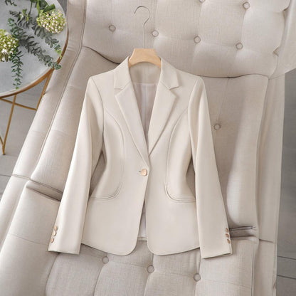 Damen Businessjacke Figurbetont Elegant Schwarz