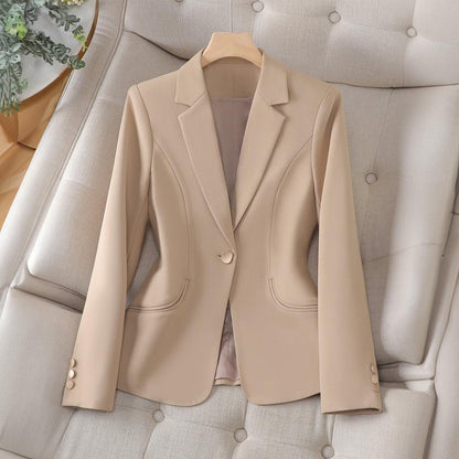 Damen Businessjacke Figurbetont Elegant Schwarz - IdealeKleiden