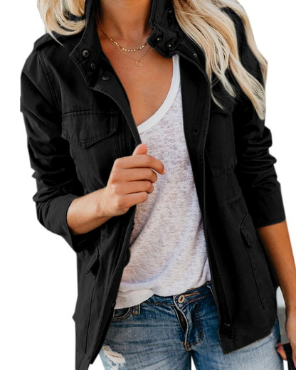 Praktische Damenjacke Lässig Oversized