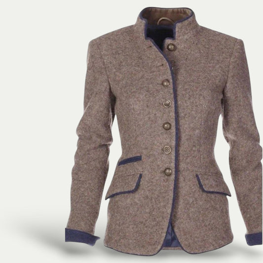 Stylischer Kurzblazer Mit Stehkragen – Elegantes Casual Design - IdealeKleiden