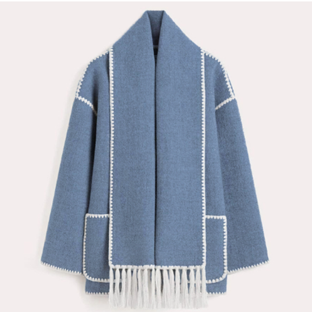 Übergroße Damenjacke mit Schalkragen Elegantes Design