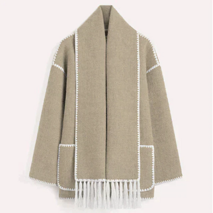 Übergroße Damenjacke mit Schalkragen Elegantes Design