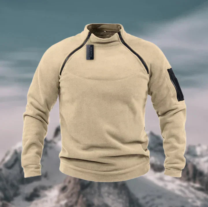 Herren Pullover Fleece Warm Winddicht