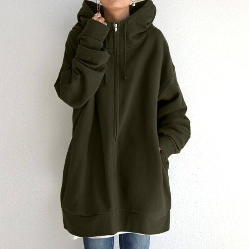 Herbst Hoodie Übergröße Damen Cassandra