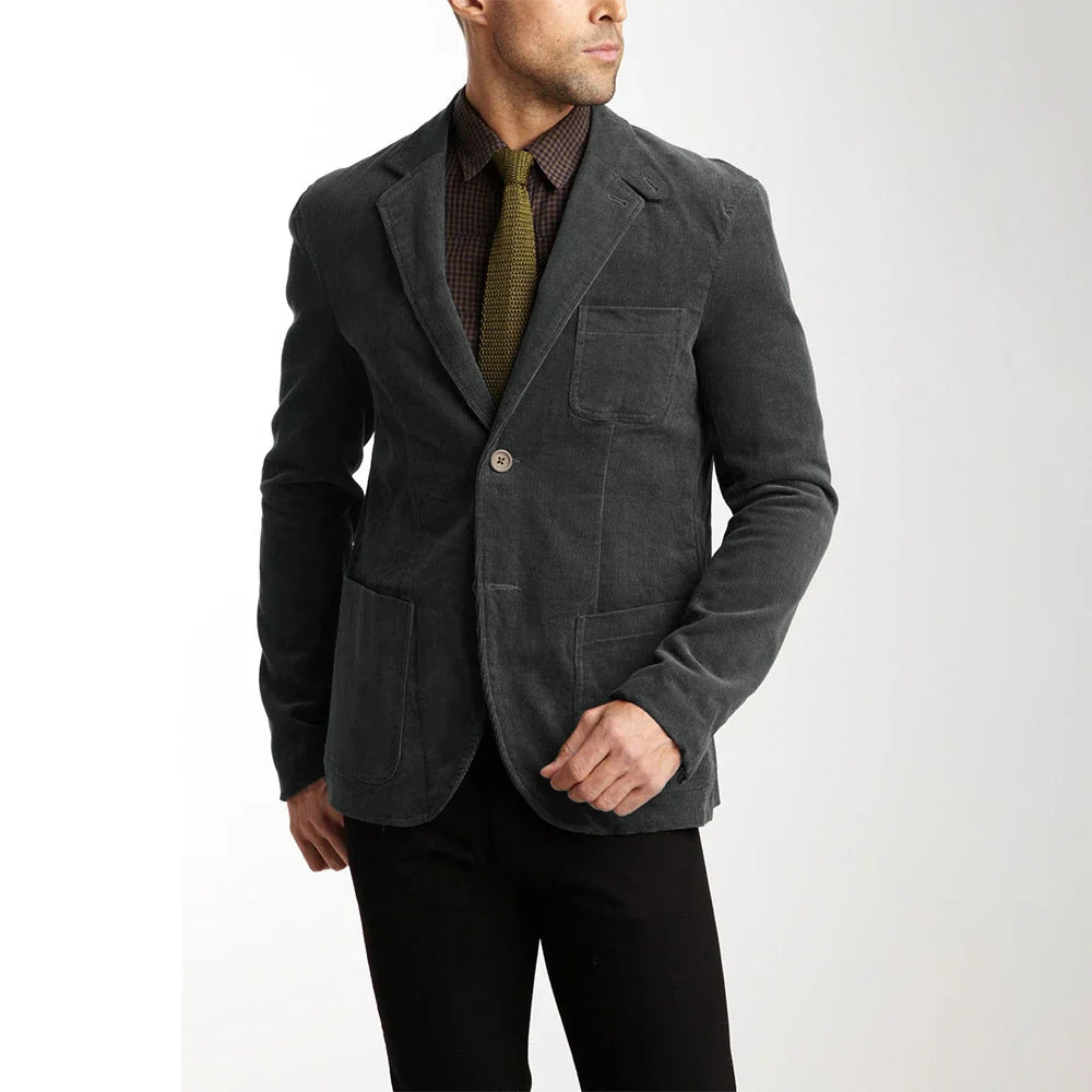 Herren Cordjacke Elegant Braun - IdealeKleiden