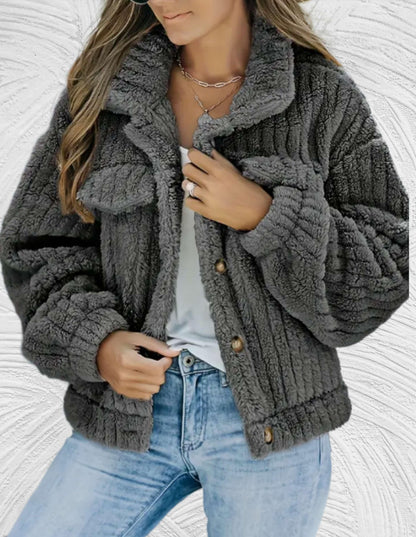 Damen Wolljacke Elegante Wintermode