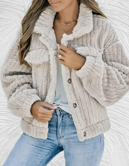 Damen Wolljacke Elegante Wintermode