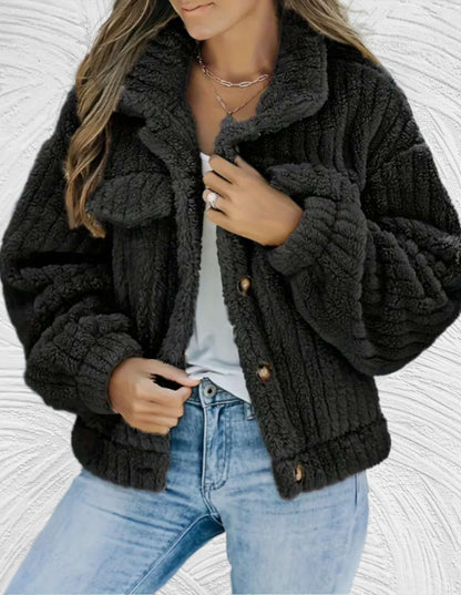 Damen Wolljacke Elegante Wintermode