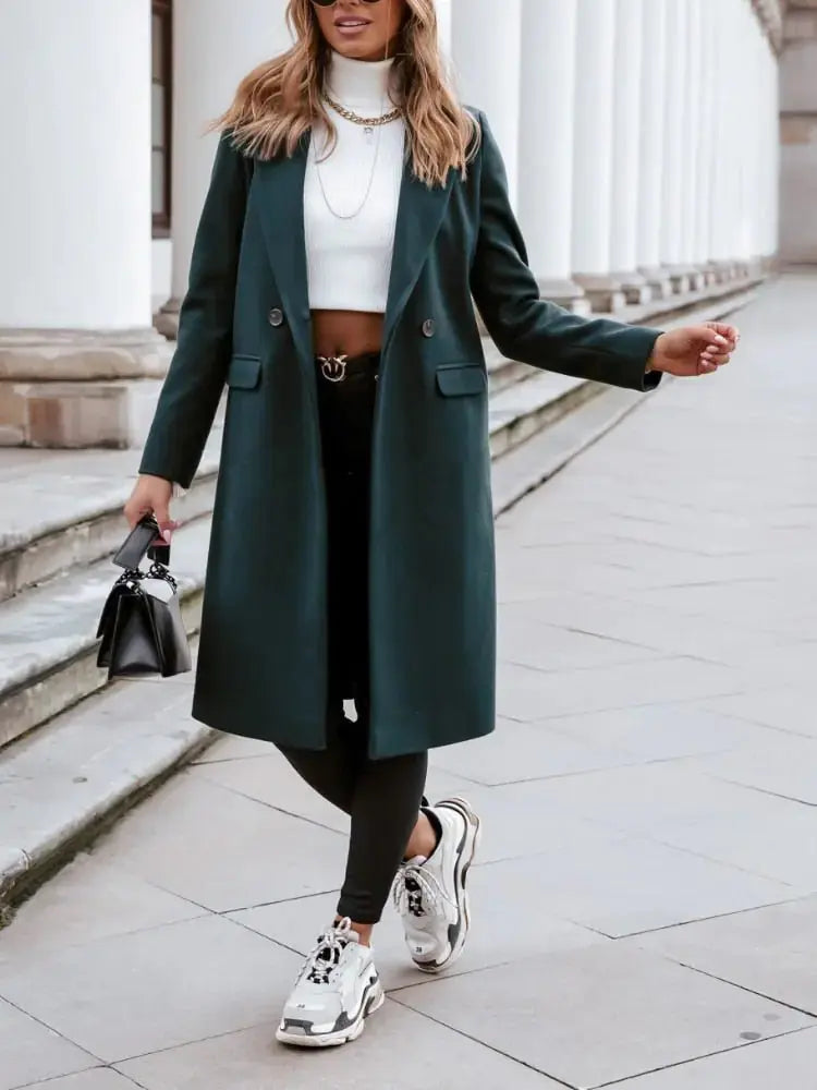 Eleganter Trenchcoat Damen Klassischer Stil
