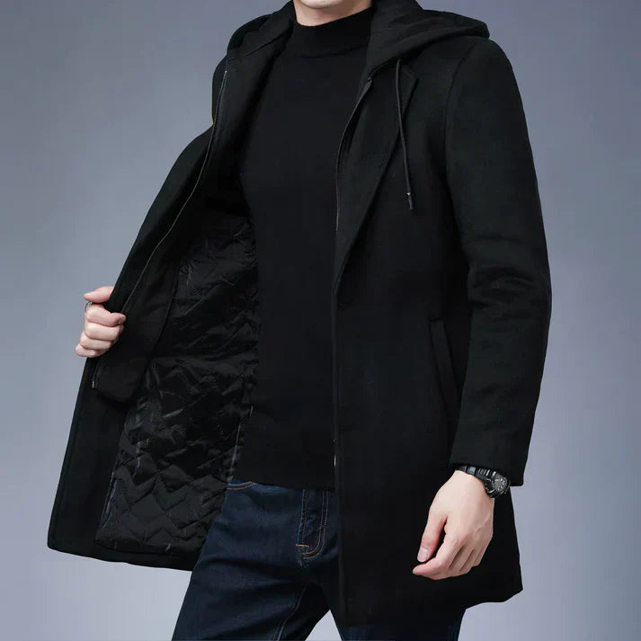 Stylischer Langmantel Damen Elegant - IdealeKleiden