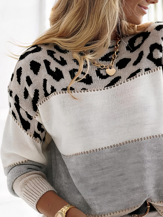 Panthermuster Kleid Auffällig Trendy - IdealeKleiden