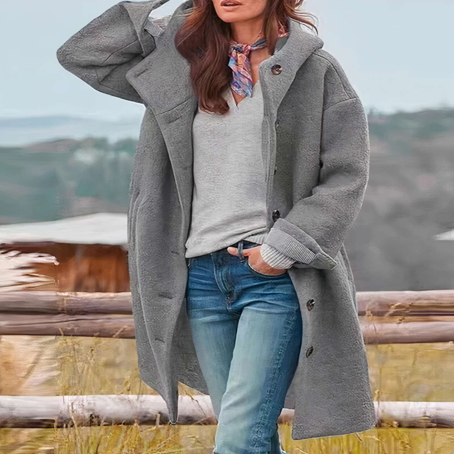 Eleganter Damen Wollmantel Bequem Und Stylisch