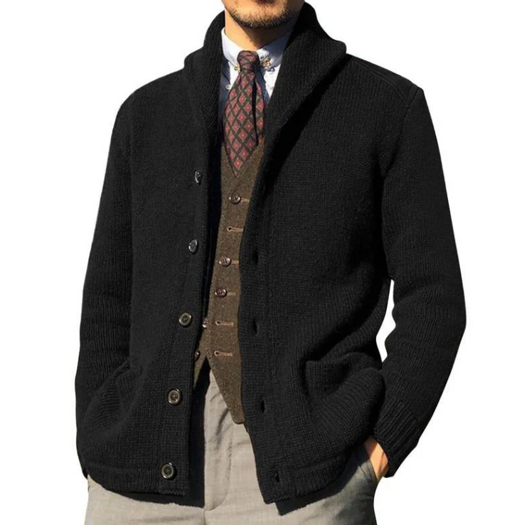 Herren Steppjacke Klassisches Design Knöpfe
