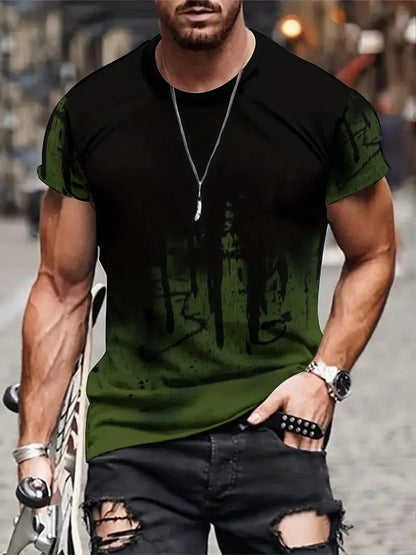 Männer T-Shirt Grau Cool Splash Design