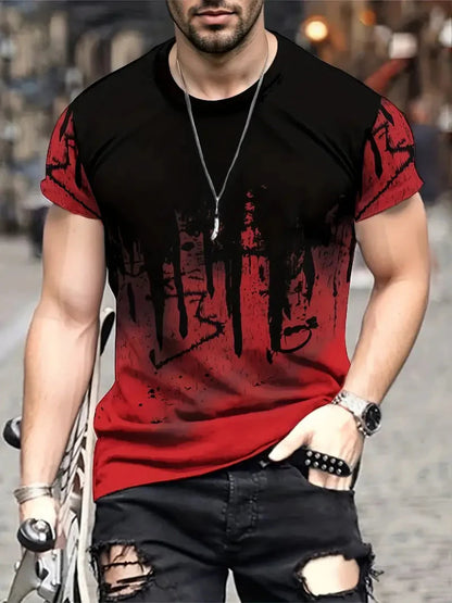 Männer T-Shirt Grau Cool Splash Design