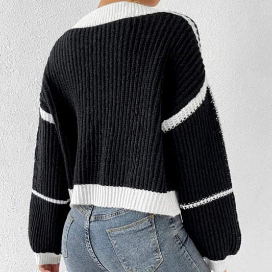 Damen Strickjacke Langärmlig Bunt - IdealeKleiden