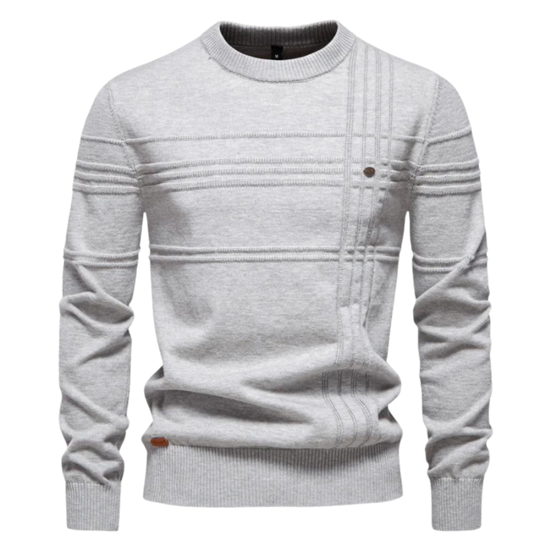 Luxus Herrenpullover Fein Strick