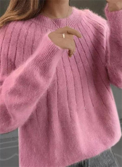 Elegante Damenpullover Herbstfarben