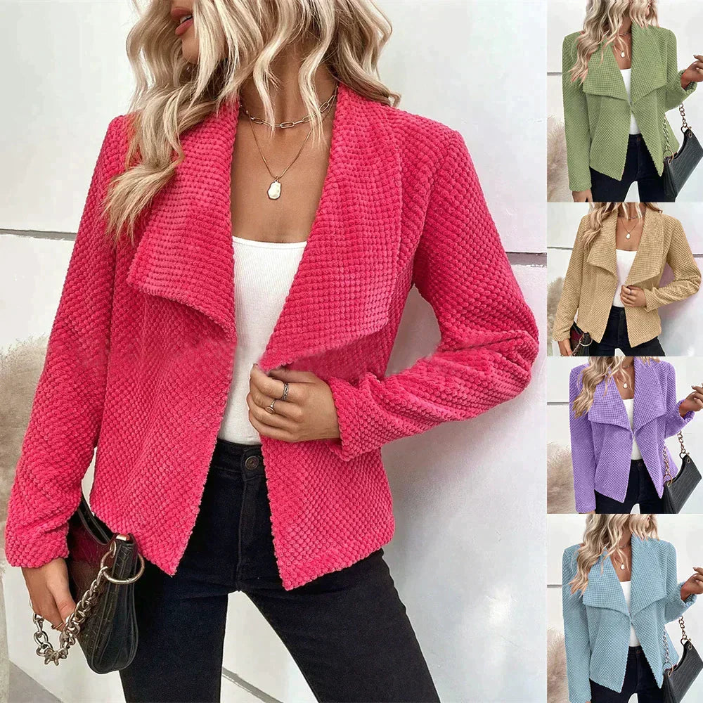 Stilvolle Damen Blazer Jacke Elegant Schnitt - IdealeKleiden