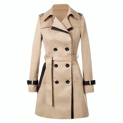 Eleganter Damen-Trenchcoat mit Gürtel - IdealeKleiden