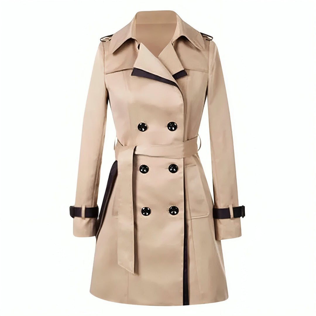 Herbst Trenchcoat Damen Elegant Windbreaker