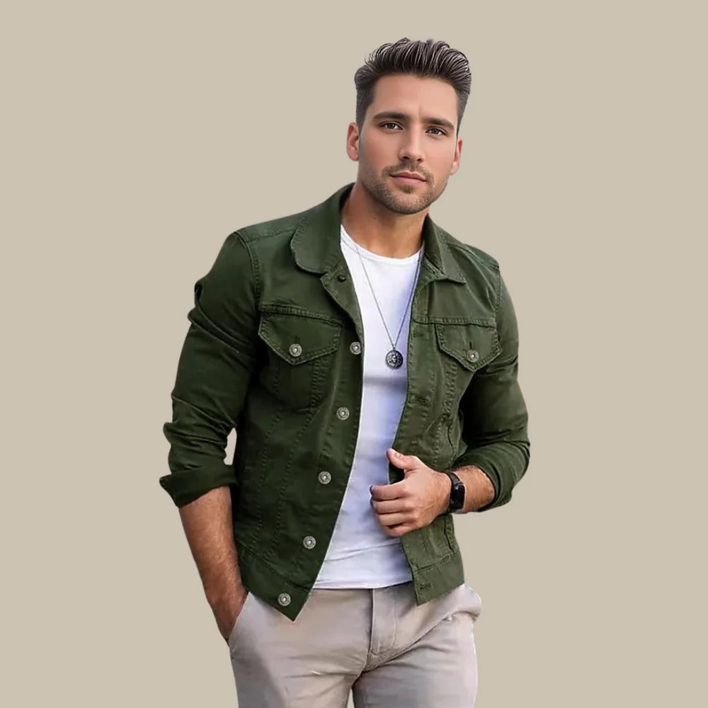Klassische Herren Jeansjacke ModernSlimFit