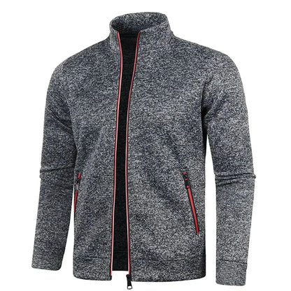 Herren Zip Cardigan Langarm Reißverschlussjacke atmungsaktiv