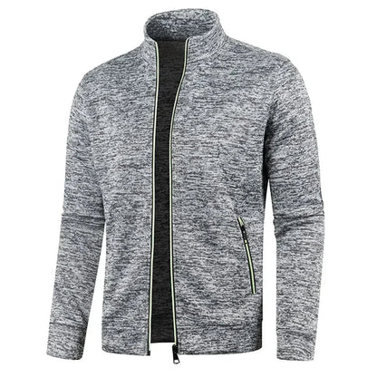 Herren Zip Cardigan Langarm Reißverschlussjacke atmungsaktiv