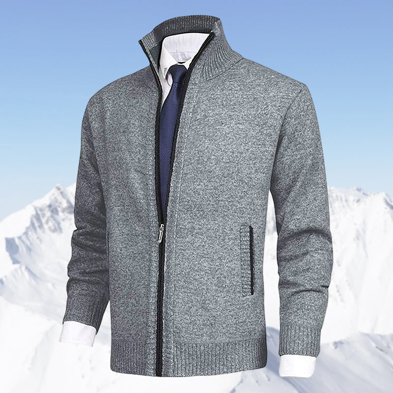Warme Herren Strickjacke Winter