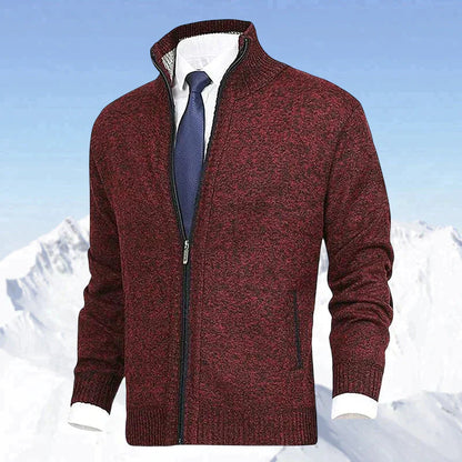 Warme Herren Strickjacke Winter