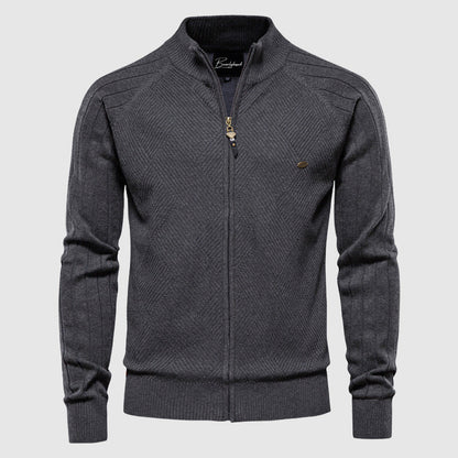 Herren Strickjacke Reißverschluss Klassisch