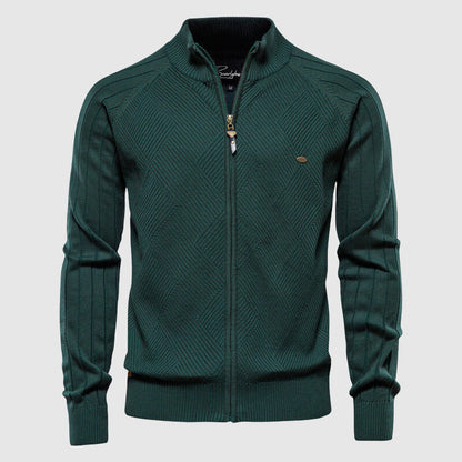 Herren Strickjacke Reißverschluss Klassisch
